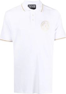 Versace Jeans Couture Poloshirt met logopatch Wit