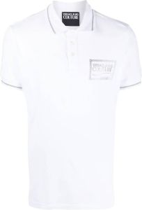 Versace Jeans Couture Poloshirt met logopatch Wit