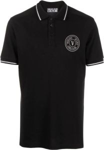 Versace Jeans Couture Poloshirt met logopatch Zwart
