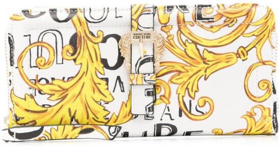 Versace Jeans Couture Portemonnee met all-over print Wit