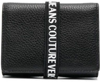 Versace Jeans Couture Portemonnee met logo Zwart