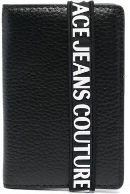 Versace Jeans Couture Portemonnee met logo Zwart