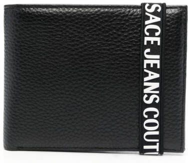 Versace Jeans Couture Portemonnee met logoband Zwart