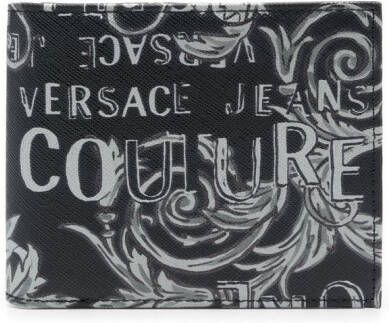 Versace Jeans Couture Portemonnee met logoprint Zwart
