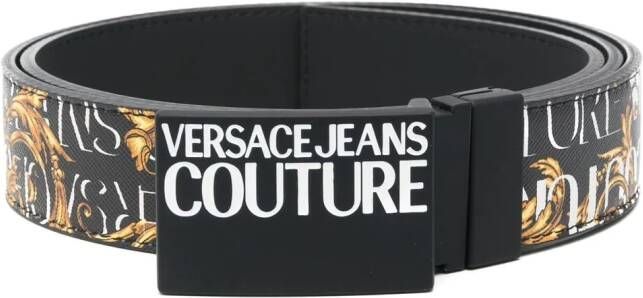 Versace Jeans Couture Riem met barokprint Zwart