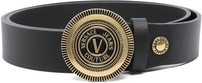 Versace Jeans Couture Riem met logo Zwart