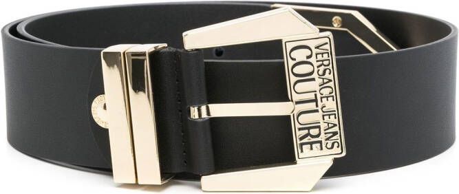 Versace Jeans Couture Riem met logogesp Zwart