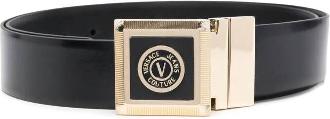 Versace Jeans Couture Riem met logoplakkaat Zwart