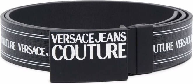 Versace Jeans Couture Riem met logoprint Zwart
