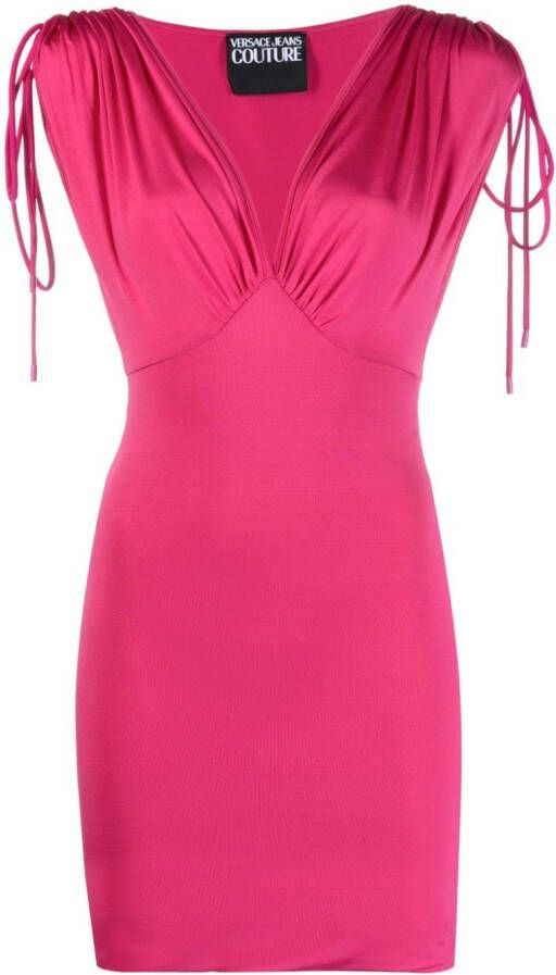 Versace Jeans Couture Mouwloze mini-jurk Roze