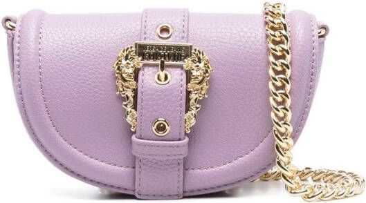 Versace Jeans Couture Schoudertas met barokdetail Paars