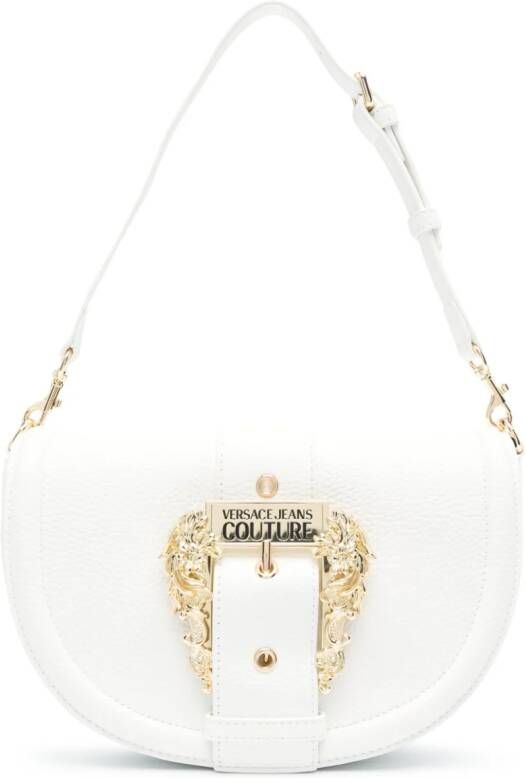 Versace Jeans Couture Schoudertas met gesp Wit