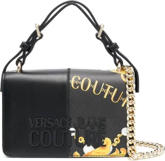 Versace Jeans Couture Shopper met logo-reliëf Zwart