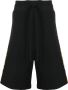Versace Jeans Couture Shorts met barokprint Zwart - Thumbnail 1