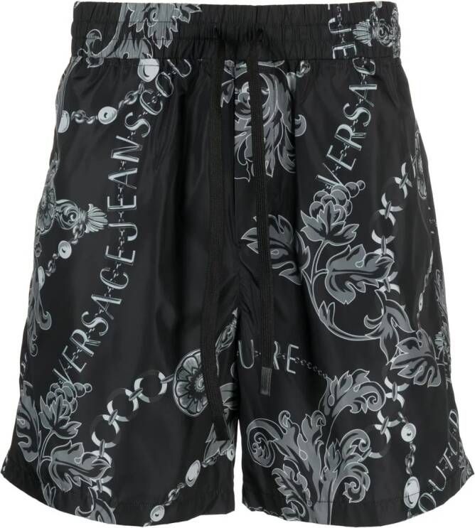 Versace Jeans Couture Shorts met trekkoord Zwart