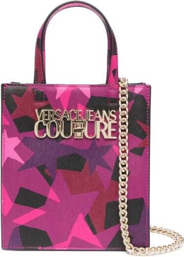 Versace Jeans Couture Crossbodytas met logo Roze