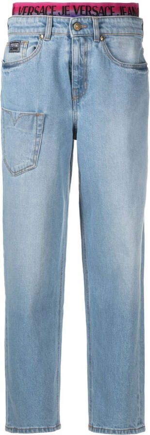 Versace Jeans Couture Cropped jeans Blauw