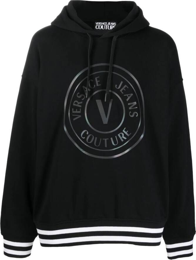 Versace Jeans Couture Sweater met capuchon Zwart