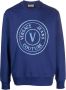 Versace Jeans Couture Sweater met geborduurd logo Blauw - Thumbnail 1