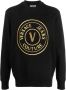 Versace Jeans Couture Sweater met geborduurd logo Zwart - Thumbnail 1