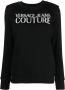 Versace Jeans Couture Sweater met geborduurd logo Zwart - Thumbnail 1