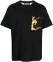 Versace Jeans Couture T-shirt met barokprint Zwart - Thumbnail 1