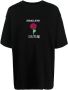 Versace Jeans Couture T-shirt met geborduurde bloemen Zwart - Thumbnail 1
