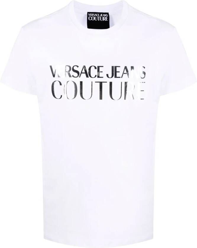 Versace Jeans Couture T-shirt met logopatch Wit