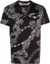 Versace Jeans Couture T-shirt met logoprint Zwart - Thumbnail 1