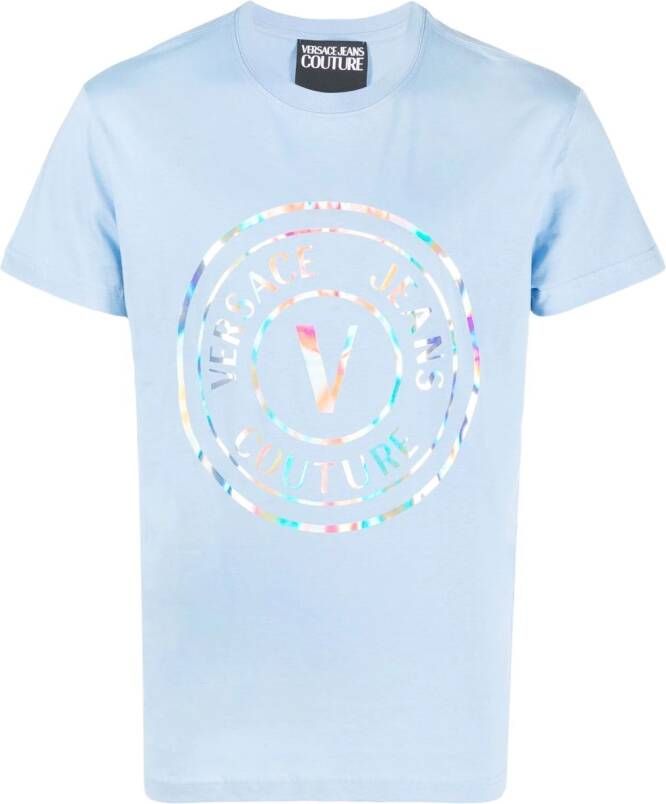 Versace Jeans Couture T-shirt met print Blauw