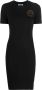 Versace Jeans Couture T-shirtjurk met V-embleem Zwart - Thumbnail 1