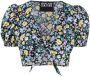 Versace Jeans Couture Top met bloemenprint Zwart - Thumbnail 1