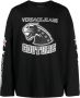 Versace Jeans Couture Top met logoprint Zwart - Thumbnail 1