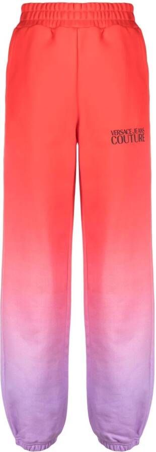 Versace Jeans Couture Trainingsbroek met kleurverloop Rood