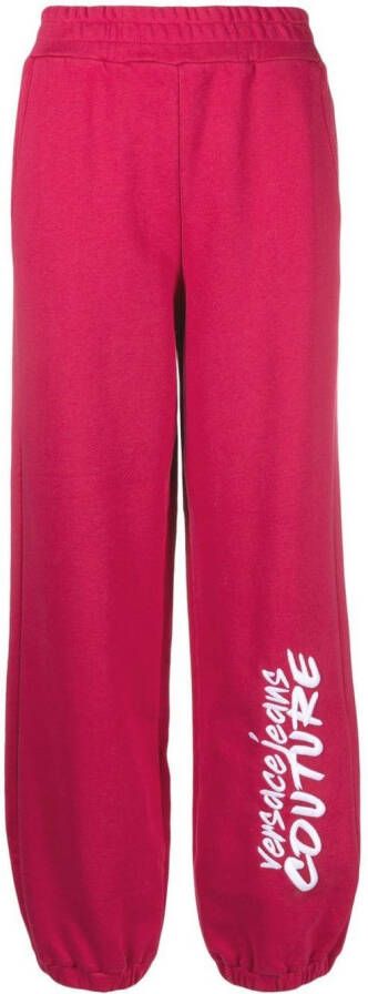 Versace Jeans Couture Trainingsbroek met logoprint Roze