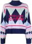 Versace Jeans Couture Trui met geborduurd logo Blauw - Thumbnail 1