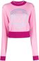 Versace Jeans Couture Trui met logoprint Roze - Thumbnail 1