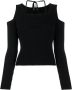Versace Jeans Couture Trui met open schouders Zwart - Thumbnail 1