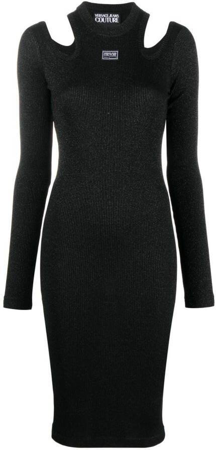 Versace Jeans Couture Uitgesneden jurk Zwart