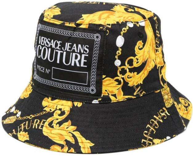 Versace Jeans Couture Vissershoed met barok-print Zwart