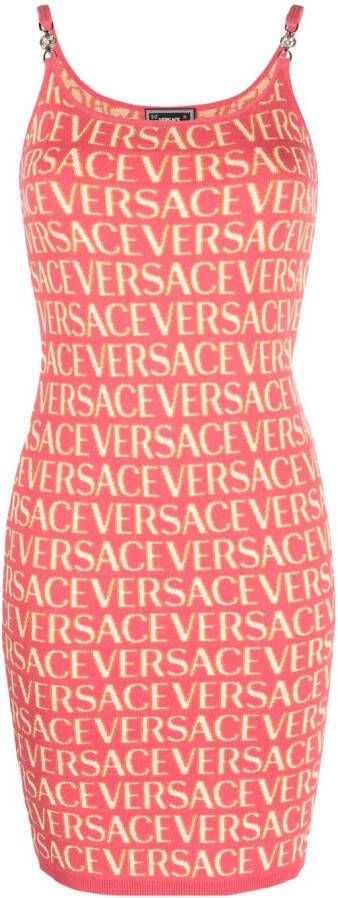 Versace Jurk met print Roze