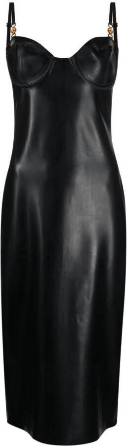 Versace Jurk met sweetheart hals Zwart