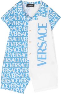 Versace Kids Babypakje met barokprint Blauw