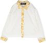 Versace Kids Shirt met Barocco afwerking Wit - Thumbnail 1