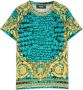 Versace Kids T-shirt met barokprint Blauw - Thumbnail 1