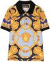 Versace Kids Poloshirt met barokprint Blauw - Thumbnail 1
