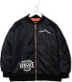 Versace Kids Bomberjack met geborduurd logo Zwart - Thumbnail 1