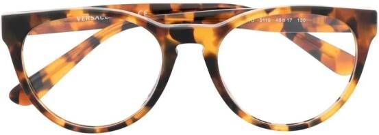 Versace Kids Bril met rond montuur Bruin