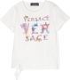 Versace Kids Katoenen T-shirt met logoprint Wit - Thumbnail 1