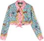Versace Kids Shirt met vlinders Roze - Thumbnail 1